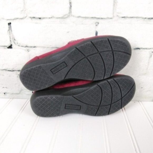 Comfortview Cassidy Studded Faux Suede Loafers In Rich Burgundy Size 7M - Picture 7 of 7